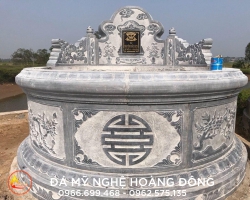 Mẫu Mộ Đá Tròn Chuẩn Phong Thủy, Giá Tốt
