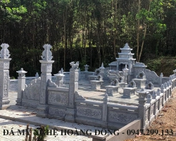 Mẫu Khu Lăng Mộ Đá Chuẩn Phong Thủy, Đẹp Nhất - 001