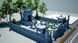 Mẫu Thiết Kế Khu Lăng Mộ Đẹp Số 06