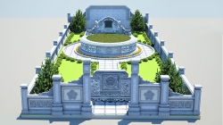 Mẫu Thiết Kế Phối Cảnh Khu Lăng Mộ Tuyệt Đẹp Số 05