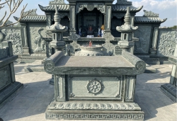 Mẫu bàn lễ đá đẹp dành cho những công trình tâm linh