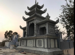 Lăng Thờ Đá Xanh Đen Mẫu Mới -LXD01