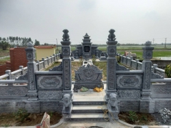 Mẫu Khu Lăng Mộ Đá Xanh Đen - KXĐ01