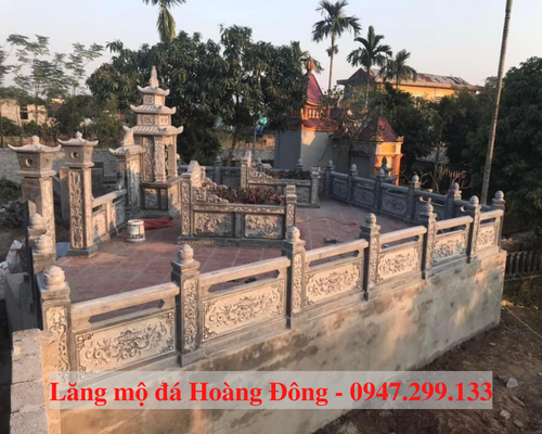Khu lăng mộ đá cao cấp do Đá mỹ nghệ Hoàng Đông thi công 