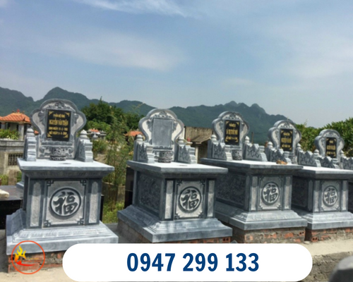 Mẫu mộ tam sơn không mái đơn giản 
