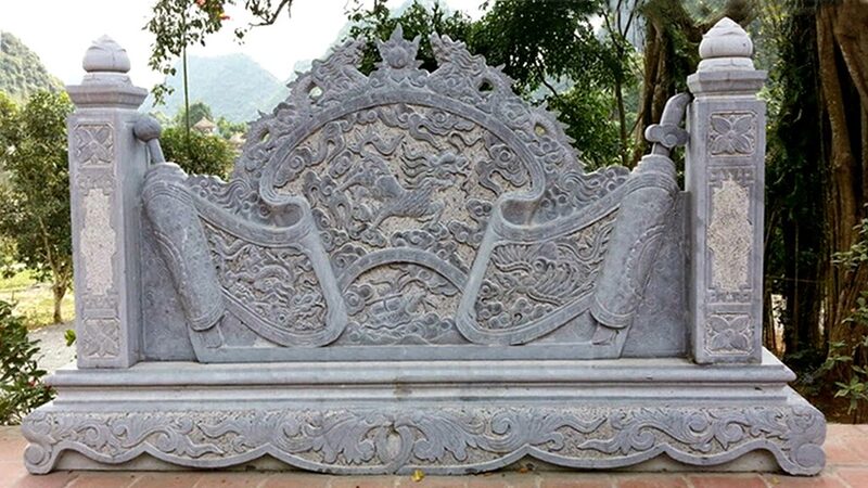 mẫu cuốn thư đá hậu bành số 2