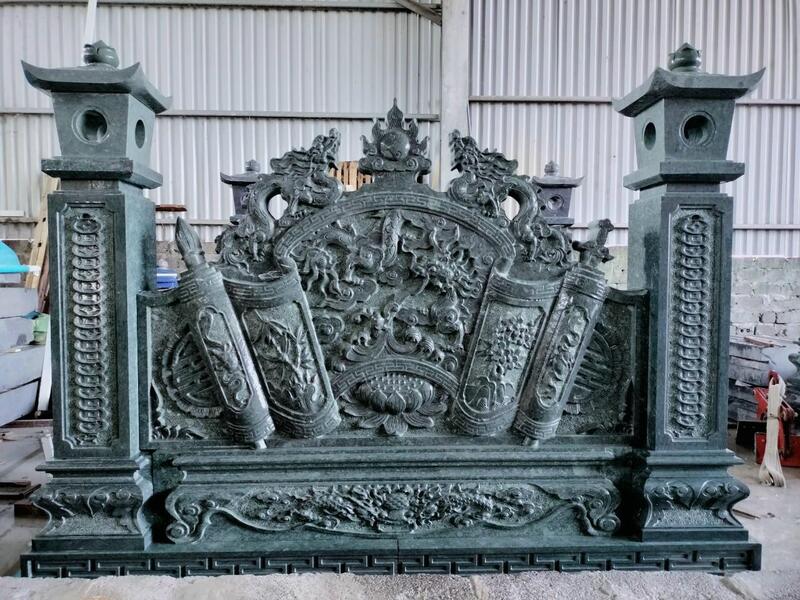 Kích thước cuốn thư đá đa dạng và không cố định