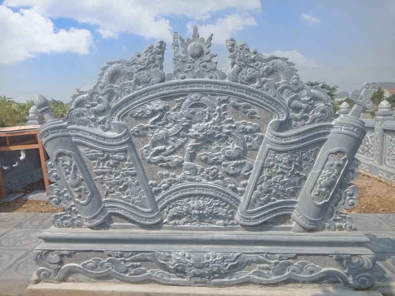 Hình ảnh cuốn thư đá không có cột số 1