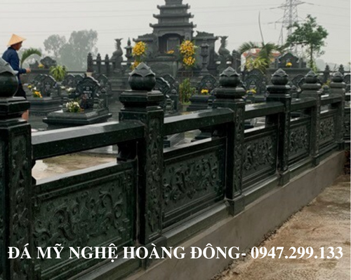 Hạng mục công trình can can đá chất liệu đá xanh rêu cao cấp 