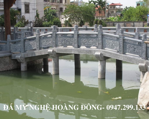 Mẫu lan can chùa đá xanh được ưa chuộng