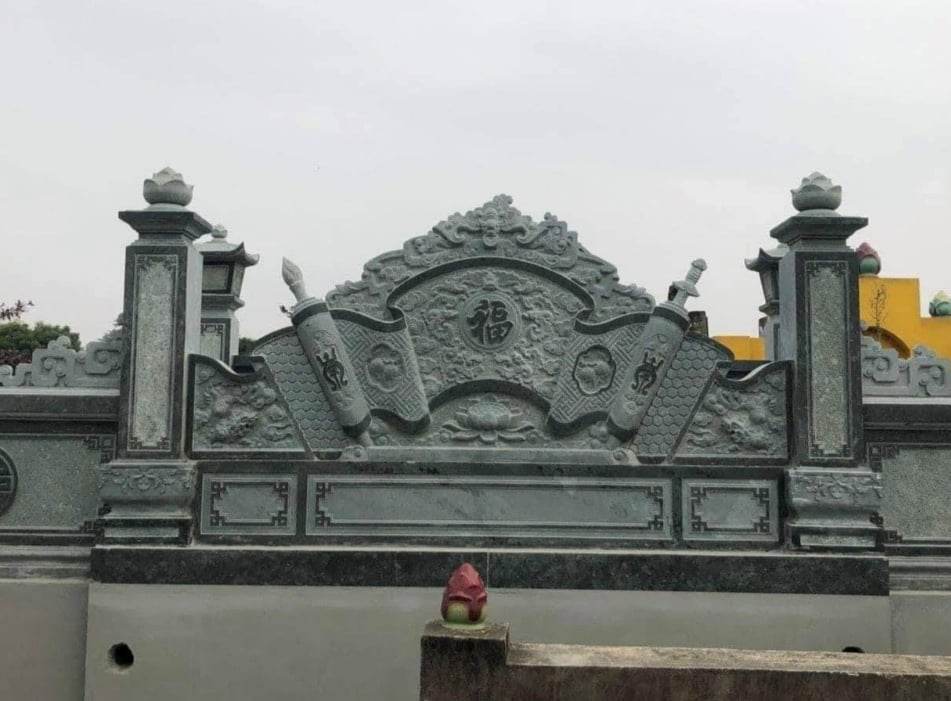 Khu lăng mộ đá tích hợp cuốn thư đá 