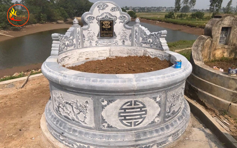 Mẫu mộ dáng tròn chuẩn phong thủy 